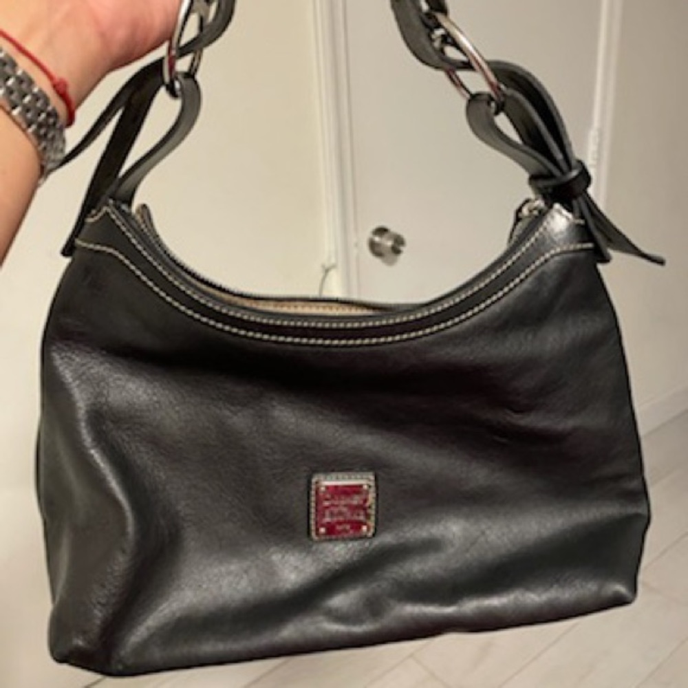 Dooney & Bourke Black Leather Bag - Picture 5 of 7